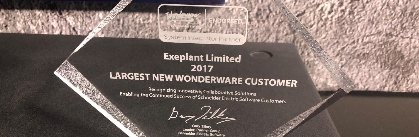 На конференции «Wonderware Форум 2018» компания Exeplant получила награду за самый крупный проект на платформе Wonderware